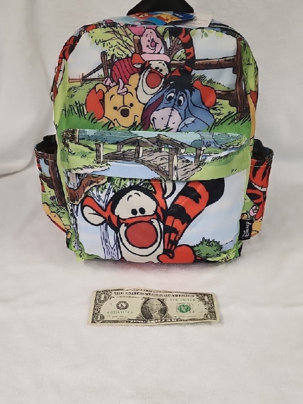 Disney Winnie the Pooh Canvas Character Backpack - Orange, Green, Blue, Red - Picture 7 of 9